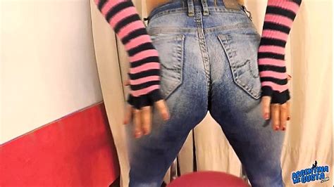 Big Ass Busty Brunette Milf Wearing Tight Jeans N Tiny