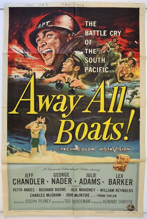 away all boats original cinema movie poster from