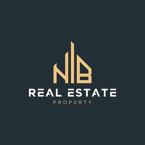 premium vector initial letter nz real estate realtor property