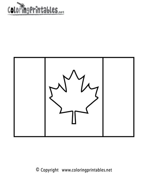 canada flag coloring page   travel coloring printable