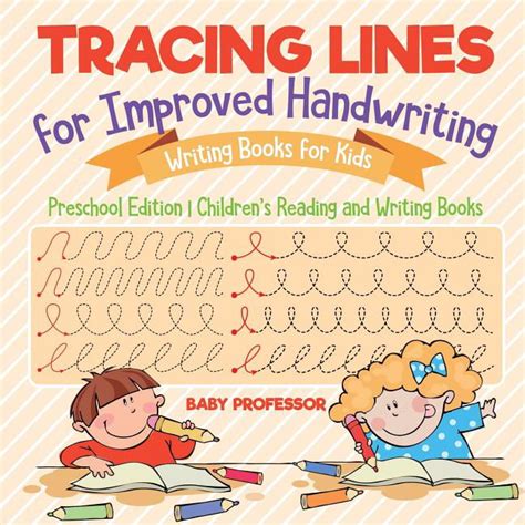 tracing lines  improved handwriting writing books  kids preschool edition childrens