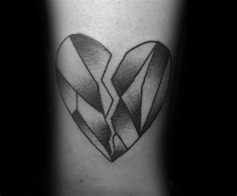 Top 41 Broken Heart Tattoo Designs For Men Split Ink Ideas