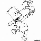 Simpson Bart sketch template