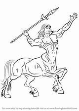 Centaur Creatures Greek Learn Drawingtutorials101 Anatomy sketch template