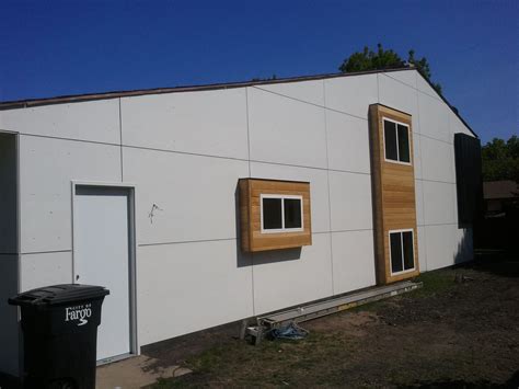 hardi board flat panel sheets cedar window bump outs corrugated steel bump outs west