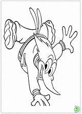 Woodpecker Woody Coloring Pages Dinokids Colouring Close Print Popular sketch template