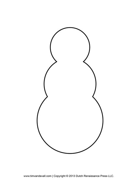 snowman clipart template printable coloring pages