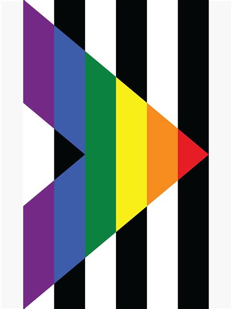 straight ally pride flag verticle sticker  sale  lgbtshoppe redbubble