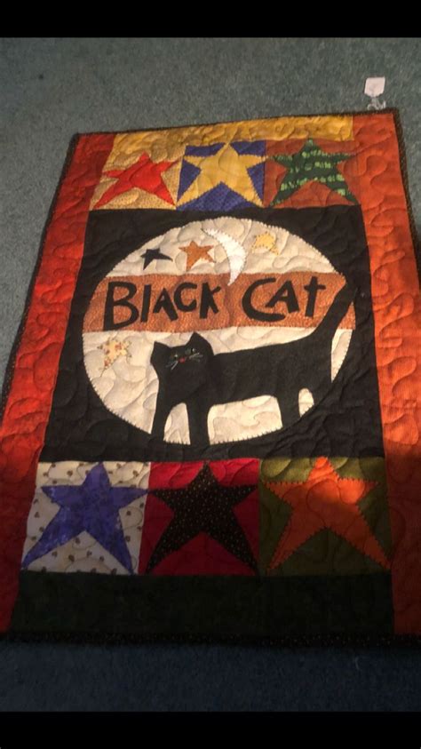 black cat mini quilt mini quilt quilts