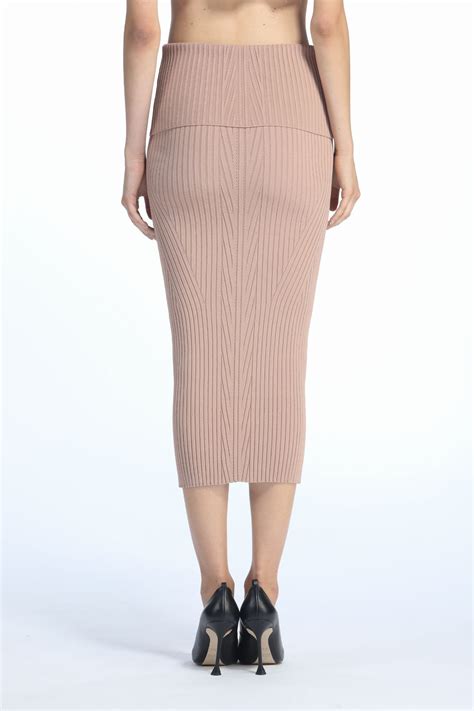 ribbed knit pencil skirt n°21 official online store
