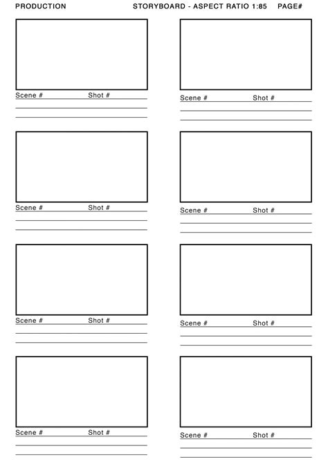 video storyboard template