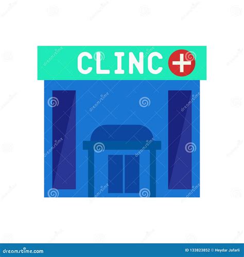 clinic icon vector sign  symbol isolated  white background clinic