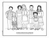 Coloring Pages Kids Family Jesus Church God Loves Lds Everyone Each Other Children Helping Around Different Printable Colouring Youth Tell sketch template