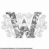 Coloring Monogram Letter Pages Alphabet Zentangle Sheet Choose Board sketch template