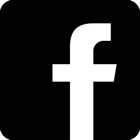 black facebook logo transparent background png playground imagesee