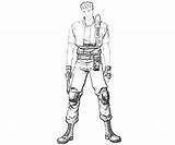 Redfield Chris Marvel Capcom Vs Coloring Pages Armored Another Sketch sketch template
