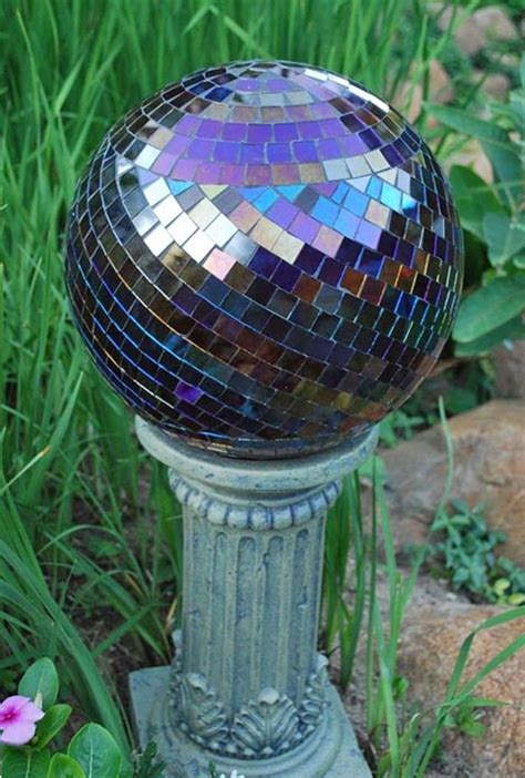 Garden Gazing Ball Sunnydaze Decor 10 In Merlot Mirrored Surface