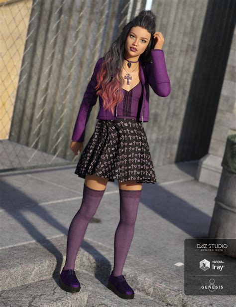 Pastel Goth Outfit For Genesis 8 Female S Daz 3d