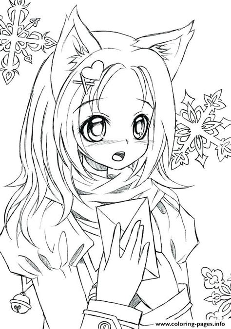 cute girl anime coloring pages  printable  clip arts chibi