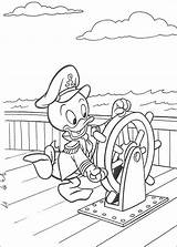 Coloring Huey Dewey Louie Pages Disney Kwik Donald Para Colorear Dibujos Boat sketch template