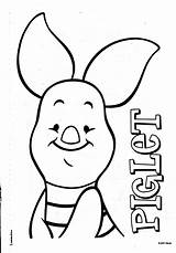 Piglet Pooh Winnie Kleurplaat Makkelijk Kleurplaten Tigger Pig Knorretje Sweety Kleurboek Piglets Coloringhome Downloaden sketch template