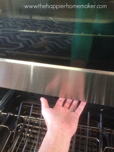 clean oven glass       happier