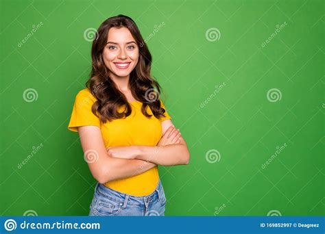Portrait Of Her She Nice Looking Attractive Lovely Winsome Cheerful