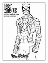 Spiderman Infinity Avengers Drawittoo Araña sketch template