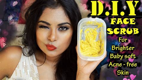 diy face scrub natural home remedy for pimples
