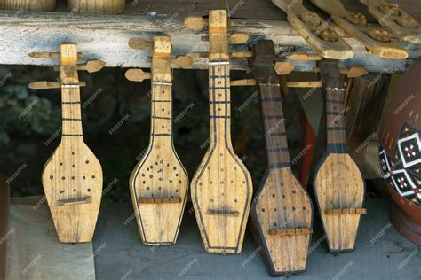 premium photo decorative panduri georgian folk stringed musical