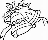 Bells Jingle Coloring Pages Printable Bell Christmas Clipart Categories sketch template