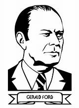 Gerald Ford Clipart sketch template