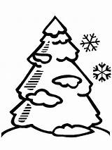 Tree Coloring Pine Winter Snow Covered Pages Trees Kids Drawing Season Color Printable Clip Getcolorings Play Print Coloringhome Clipartmag Popular sketch template
