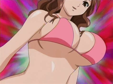 Rule 34 Akahori Gedou Hour Rabuge Animated Big Breasts Bikini Top