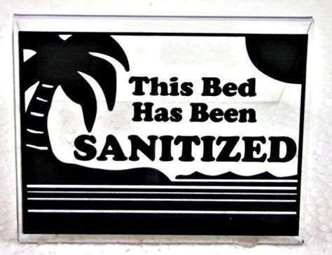 small bed sanitized sign  tanning bed sanitized sign  tent