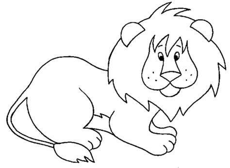 cartoon lion coloring pages getcoloringpagescom