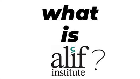 alif institute youtube