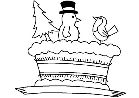 christmas cake coloring pages  place  color