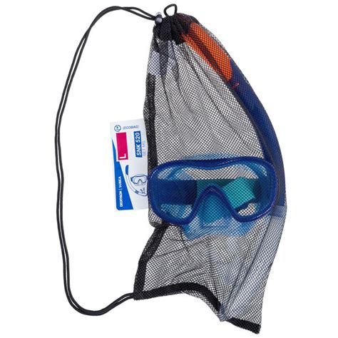 subea snorkelset met duikbril en snorkel snk  voor volwassenen licht koraal decathlon