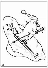 Coloring Pages Skiing Getdrawings sketch template
