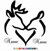 Doe Deer Buck Browning Svg Silhouette Heart Symbol Clipart Head Decal Pages Stencil Coloring Window Cliparts Monogram Drawing Ebay Personalized sketch template
