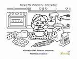 Coloring Kids Pages Cooking Colouring Baking Chef Sheet Sheets Kitchen Worksheets Kid Fun Para Colorear Niños Los Color Printables Children sketch template