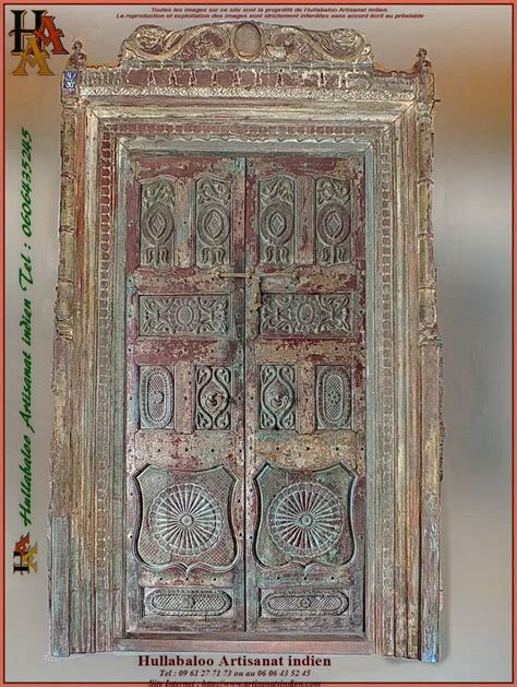 porte indienne ancienne jn liltd meubles indiens portes
