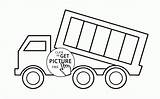 Dump Truck Coloring Pages Simple Transportation Choose Board Trucks Toddlers Printables sketch template