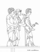 Jonas Brothers Coloring Pages Singing Color Hellokids Print Online Famous sketch template