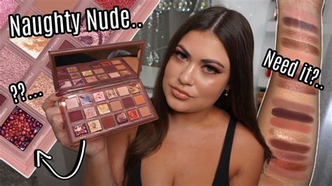 huda beauty naughty nude palette 🖤 first impression