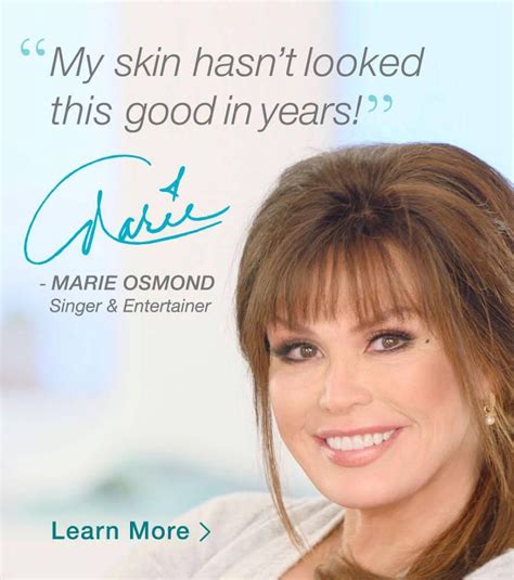 Marie Osmond Loves Md Complete Skin Care Good Skin