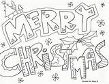 Coloring Christmas Pages Doodle Merry Printable Printables Print Children Color Happy Young Colouring Sheets Kids Adults Adult Doodles Colorings There sketch template