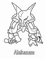 Alakazam Pokemon Coloring Pages Electric Drawing Plusle Minun Getcolorings Getdrawings Paintingvalley Fun Print Color sketch template