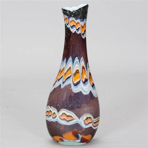 Multi Color Art Glass Vase Gl8068